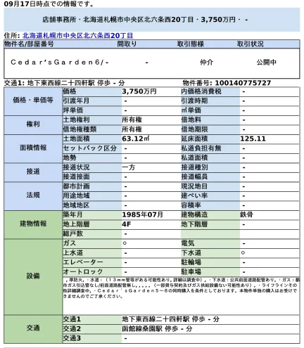 Charming Property in Kita6-jonishi(26-28-chome) 0
