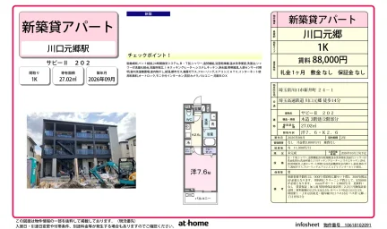 Brand New Studio Condo in Nishiaraijuku 0