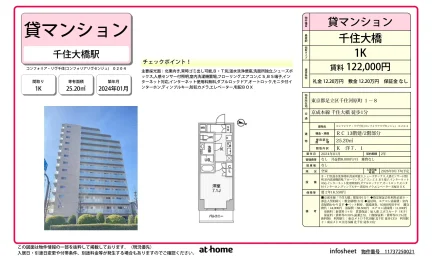 Modern Studio Condo Near Station in Senju kawaracho 0