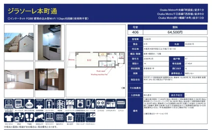 ジラソーレ本町通 406号 0