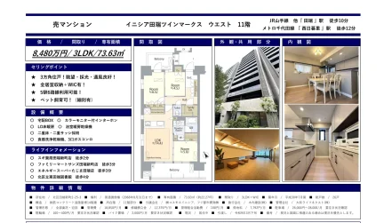 イニシア田端ツインマークス ウエスト 11号 0