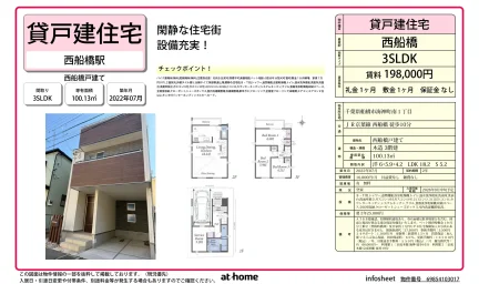 Modern 3SLDK House in Nishifuna 0