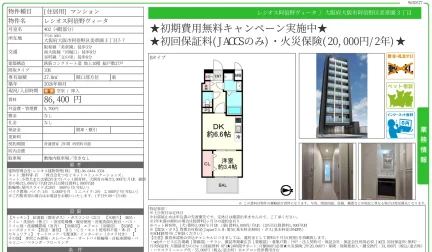 レシオス阿倍野ヴィータ 402号 0