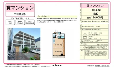 1DK Condo in Shimoma 0