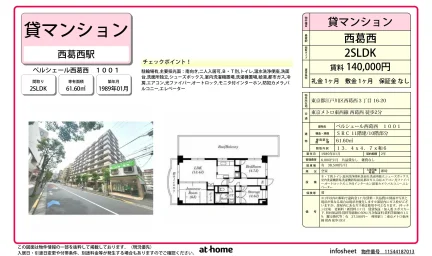 Charming 2SLDK Condo Near Station in Nishikasai 0