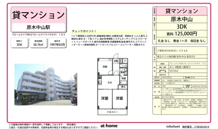 3DK Condo Near Station in Koya 0