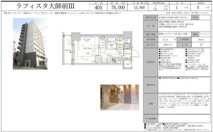 ラフィスタ大師前Ⅲ 405号 0