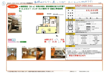 スクエアーハウス 502 502号 0