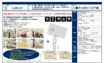 三鷹市大沢6丁目戸建 3LDK 0