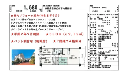 サンロイヤル新田辺アカデミア1号館 413号 0
