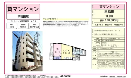 Modern 1LDK Condo in Nishiwaseda(sonota) 0
