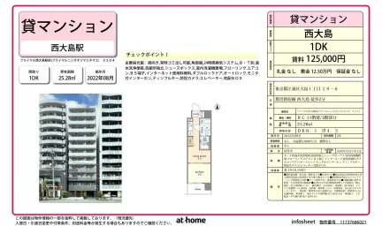 Modern 1DK Condo Near Station in Ojima 0