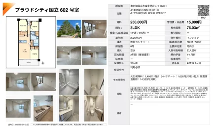 プラウドシティ国立 602号室 602号 0