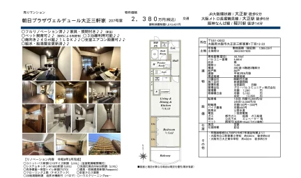 朝日プラザヴェルデュール大正三軒家 207号 0