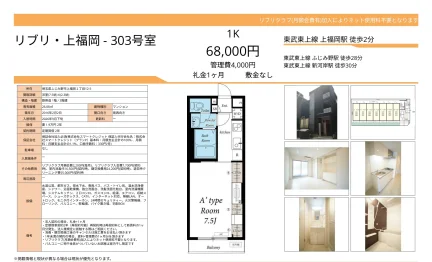 リブリ上福岡 303号 0