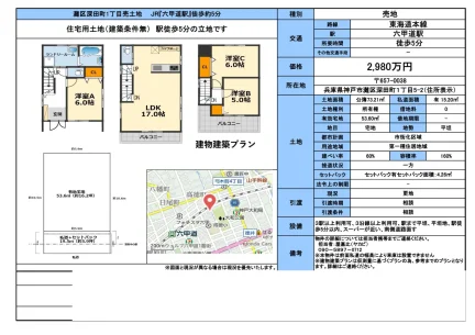 Land Near Station in Fukadacho 0