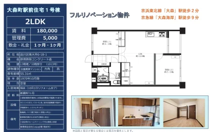 大森町駅前住宅1号棟 1013号 0