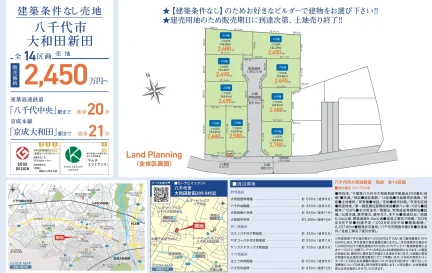 千葉県八千代市大和田新田 売地 0