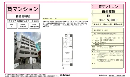 Studio Condo Near Station in Shirokane 0