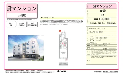 Brand New Studio Condo in Osaki shinkupakutawa(chikai.kaisofu 0