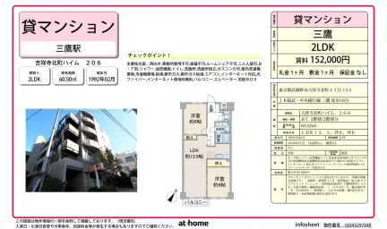 Well-Kept 2LDK Condo in Kichijoji kitamachi 0