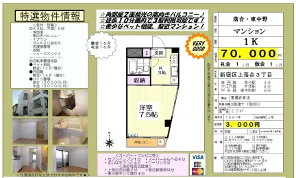 落合 東中野 458 0