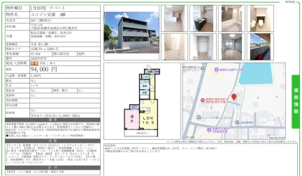 ユニゾン安満 A棟 302号 0