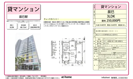 3LDK Condo in Shinonome 0