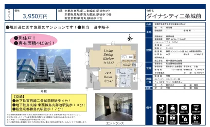 ダイナシティ二条城前 3号 0