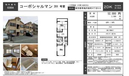 コーポシャルマン 201号 0