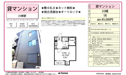 Brand New Studio Condo in Minamiwataridacho 0