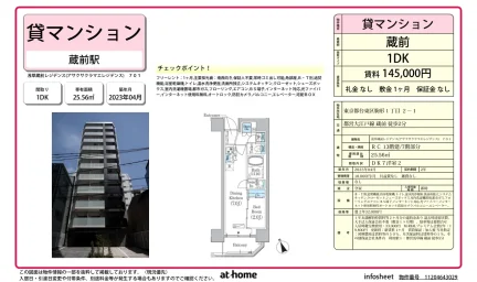 Modern 1DK Condo Near Station in Komagata 0
