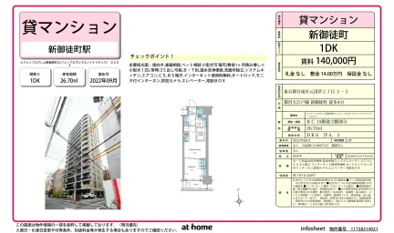 Modern 1DK Condo Near Station in Motoasakusa 0