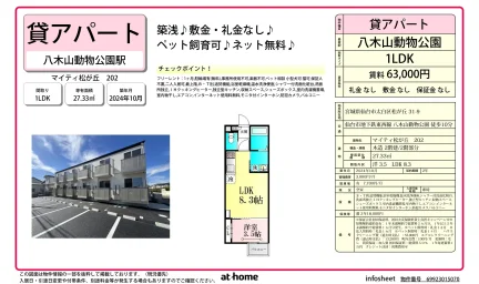Brand New 1LDK Condo in Matsugaoka 0