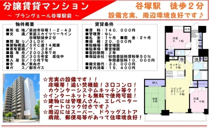 プランヴェール谷塚駅前 305号 0