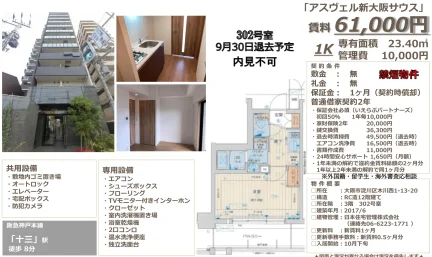 アスヴェル新大阪サウス 302号 0