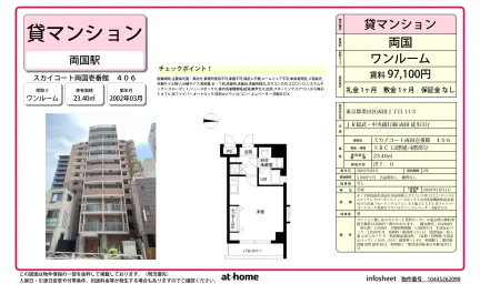 Studio Condo Near Station in Ryogoku 0