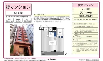Vintage Studio Condo Near Station in Kotobukicho 0
