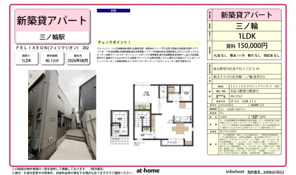 Brand New 1LDK Condo Near Station in Minamisenju 0