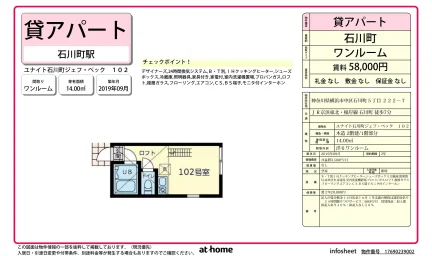 Modern Studio Condo Near Station in Ishikawacho 0