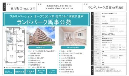 ランドパーク馬事公苑203 203号 0
