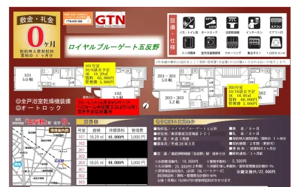 ロイヤルブルーゲート五反野 101号 0