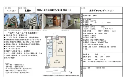 浅草ダイヤモンドマンション 6号 0