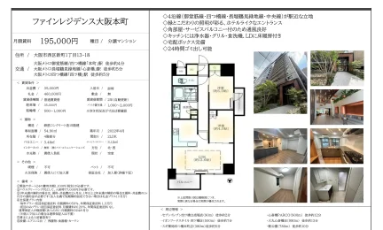 ファインレジデンス大阪本町 4号 0