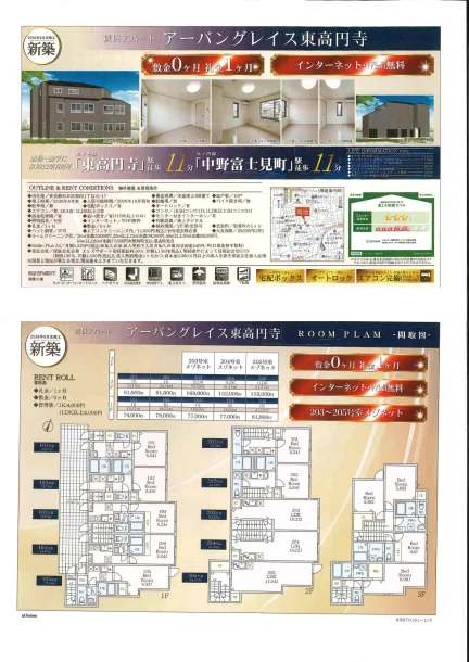 アパートアーバングレイス東高円寺 203号 0