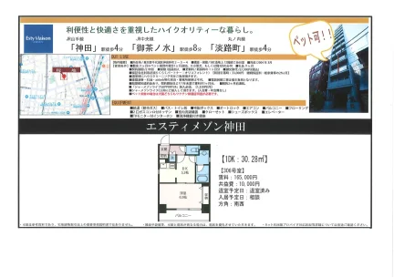 エスティメゾン神田 1DK号 0
