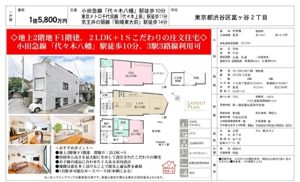 富ヶ谷住宅 2LDK+1S 0