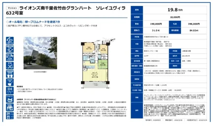 ライオンズ南千里佐竹台グランハート ソレイユヴィラ 632号室 0