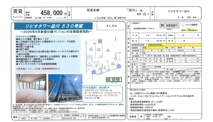 リビオタワー品川 530号室 0