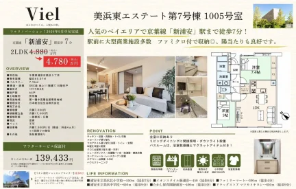 美浜東エステート第7号棟1005号室 1005号 0
